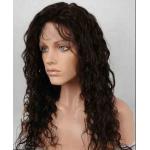 China Unprocessed 100% Indian Full Lace Human Hair Wigs kinky curly With Baby Hair for sale