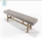 Grey Outdoor Round Concrete Coffee Table GRC Fiberglass Furniture Dinning Table for sale