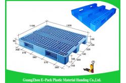 China 100% Virgin HDPE Plastic Euro Pallets Ventilated Stackable For Food Industry supplier