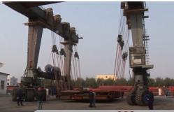 China Soft And Strong Sling Boat Hoist Crane 100T 150T Customized Capacity supplier
