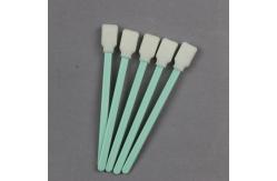 China Green Stick Cleanroom Foam Swabs With Polypropylene Handle supplier