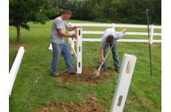 China 100% Virgin Material Durable 2rails 3rails PVC Paddock Horse Fence Farm Fence supplier