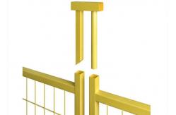 China Sturdy Metal Frame Canada Temporary Security Fencing Anti Rust PVC Coating supplier
