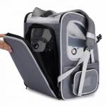 Collapsible Portable Cat Backpack Two Entry Ways Nylon Dog Carrier Backpack OEM
