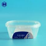 Food Grade Square Plastic Food Containers With Cover Customized Printing for sale