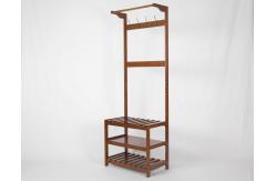 China Home / Office Walnut Coat Hanger Stand Elegant Solid Wood W60*D35*H167CM supplier