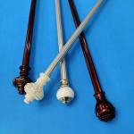 Single 28mm European Style 0.4mm Cast Iron Pipe Curtain Rod for sale