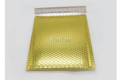 China 6x10 Shiny Gold Metallic Bubble Mailers Waterproof Tear Resistant For Shipping supplier