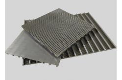 China Flat Weld Johnson Wire Screen Panel, Wedge Wire Wrapped V Slot Screen Plate supplier