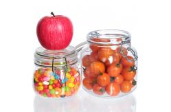 China 100ml 200ml Sealed Freezer Safe Glass Containers Jars Jam With Clip Lids supplier