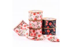 China 2.5cm-4cm Polyester Ribbon Double Face Weave Edge Packing Ribbon supplier