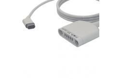 China Multi Function ECG Patient Cable G5136TR 16P To 5 Lead Compatible Drager Siemens supplier