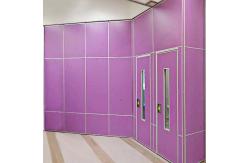 China Soundproof Office Floor to Ceiling Partition Wall With Movable Track Aluminium Profile supplier