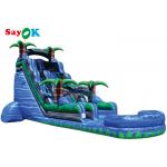 Large Inflatable Slide Commercial Copper Brown PVC Water Slide Bounce House Summer Outdoor for sale