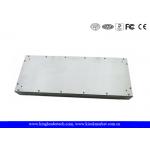Desktop 86 Keys Stainless Steel Keyboard With Trackball FCC Brushed