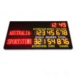 2 Modes Led Cricket Scoreboard , Football Score Board 1200mm X 3600mm X 100mm for sale