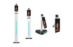 China Face Recognition floor stand Digital Infrared Thermometers Android 7.1.2 supplier
