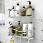 Oxidation Resistant Versatile Strong Adhesive Hanging Modern Shower Caddy