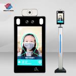 8 Inch Contactless Face Recognition Temperature Kiosk , Face Temperature Scanner for sale