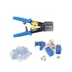 RJ45 Pass Through Crimper For Cat6a Cat6 Cat5 Cat5e 8P8C Modular Connector Ethernet for sale