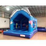 Lovely Dolphins Kids Inflatable Bounce House With Dolphins Modelings for sale