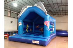 China Lovely Dolphins Kids Inflatable Bounce House With Dolphins Modelings supplier