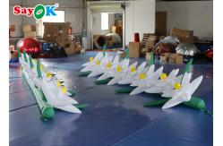 China Durable Inflatable Flower Chain With Air Blower For Advertising supplier