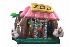 China Monkey Zoo Inflatable Fun City , PVC Inflatable Animals Durable Inflatable Zoo Amusement Park supplier
