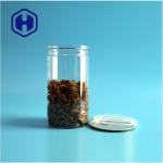 500ml Customize Designs Snack Food Products Reusable PET Plastic Cans For Food Packaging for sale