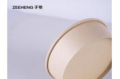 China Lunch Disposable Compostable Paper Food Container Salad Bowls With Lids 25oz supplier