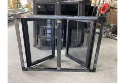 China Custom Aluminum Frame Single Double Tempered Glass Casement Window  supplier