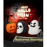 Noctilucent Skeleton Halloween Door Stopper Wedge Non Phthalate PVC Material for sale