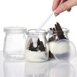 Custom Design Leak Proof Wish Favor Glass Bottles Candy Beverage Jars For Baked Mousse for sale