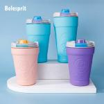 Portable Leak Proof Flip Lid Water Bottles With Silicone Handle for sale