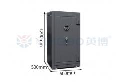 China 1200mm Biometric Fingerprint Lock Jewelry Watch Winder Safe Home Leather-Covered Fireproof supplier