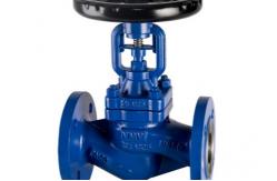 China Din 3202-F1 Industrial Control Valves Cast Iron Flanged Globe Valve Bellow Seal supplier
