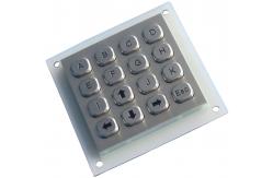 China Rear Panel Mounting Metal Keypad Dot Matrix 16 Keys Waterproof supplier
