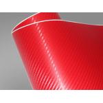 Slidable 3D Colored Carbon Fiber Car Vinyl Wrap Film Bubble Free for sale