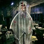 Outdoor Halloween Decorations Props Haunted House Animated Hanging Skeleton for sale