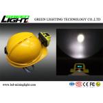 Safety LED Miners Cap Lamp 18000lux 385lum IP68 Impact Resistant Material Shell