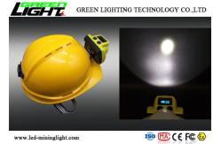 China Safety LED Miners Cap Lamp 18000lux 385lum IP68 Impact Resistant Material Shell supplier