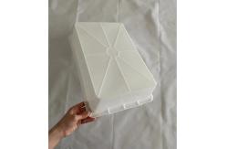 China Food Grade Crate Supermarket Long Cutlery Square Tray Receiving Basin supplier