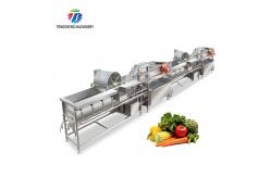 China 7kw Double Vortex Vegetable And Fruit Cleaning Machine supplier