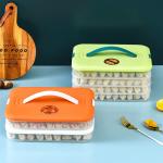 Multilayer Rectangle Plastic Food Household Storage Container Box For Dumpling for sale