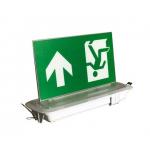 Aluminum Exit Sign with 6pcs SMD 5730 LED and Aluminum Masterial End Cap