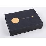 Black Paperboard Gift Box Magnet With Custom Insert For Bottles for sale
