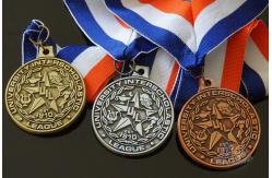 China Round Custom Design UIL Metal Award Medals Blank Medallion With 3D Effect supplier
