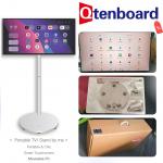 Qtenboard Large Size Stand Rollable Smart Touch Screen Android 32'' Inch