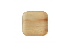 China Biodegradable 6 Square Palm Leaf Serving Tray For Charcuterie supplier