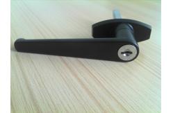 China OEM Swing Garage Door Handle Lock Cylinder Metal Chrome Coated supplier
